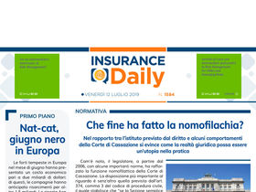Insurance Daily n. 1584 di venerdì 12 luglio 2019