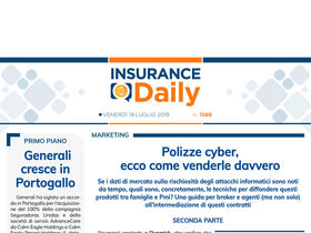 Insurance Daily n. 1589 di venerdì 19 luglio 2019