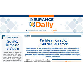 Insurance Daily n. 1620 di lunedì 14 ottobre 2019