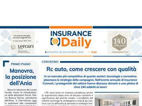Insurance Daily n. 1638 di venerdì 8 novembre 2019