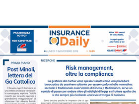 Insurance Daily n. 1639 di lunedì 11 novembre 2019