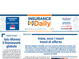 Insurance Daily n. 1643 di venerdì 15 novembre 2019