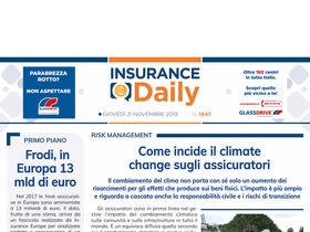 Insurance Daily n. 1647 di giovedì 21 novembre 2019