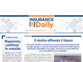 Insurance Daily n. 1654 di lunedì 2 dicembre 2019