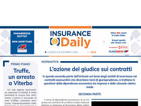 Insurance Daily n. 1659 di lunedì 9 dicembre 2019