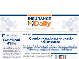 Insurance Daily n. 1666 di mercoledì 18 dicembre 2019