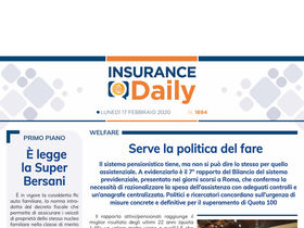 Insurance Daily n. 1694 di lunedì 17 febbraio 2020