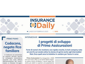 Insurance Daily n. 1699 di lunedì 24 febbraio 2020