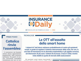 Insurance Daily n. 1701 di mercoledì 26 febbraio 2020