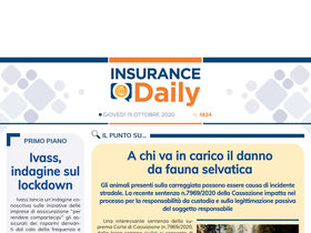Insurance Daily n. 1824 di giovedì 15 ottobre 2020