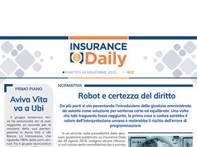 Insurance Daily n. 1852 di martedì 24 novembre 2020