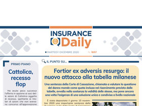 Insurance Daily n. 1857 di martedì 1 dicembre 2020