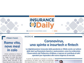 Insurance Daily n. 1859 di giovedì 3 dicembre 2020