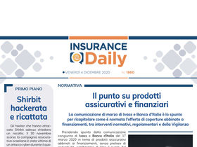 Insurance Daily n. 1860 di venerdì 4 dicembre 2020