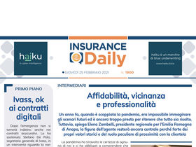 Insurance Daily n. 1900 di giovedì 25 febbraio 2021