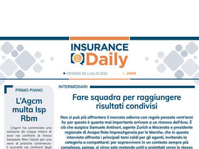 Insurance Daily n. 2009 di venerdì 30 luglio 2021
