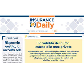 Insurance Daily n. 2013 di giovedì 16 settembre 2021