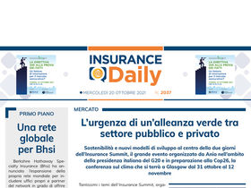 Insurance Daily n. 2037 di mercoledì 20 ottobre 2021