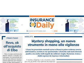 Insurance Daily n. 2038 di giovedì 21 ottobre 2021