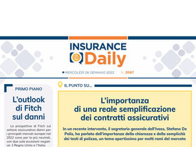 Insurance Daily n. 2087 di mercoledì 26 gennaio 2022