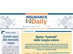 Insurance Daily n. 2167 di venerdì 20 maggio 2022