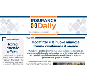 Insurance Daily n. 2267 di giovedì 24 novembre 2022