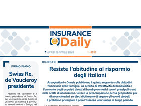 Insurance Daily n. 2557 di lunedì 15 aprile 2024