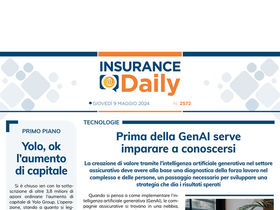 Insurance Daily n. 2572 di giovedì 9 maggio 2024