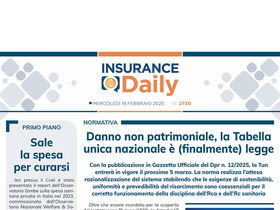 Insurance Daily n. 2730 di mercoledì 19 febbraio 2025