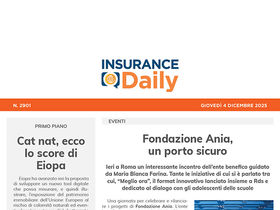 Insurance Daily n. 2901 di giovedì 4 dicembre 2025