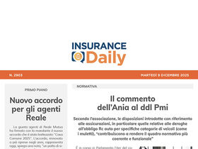 Insurance Daily n. 2903 di martedì 9 dicembre 2025